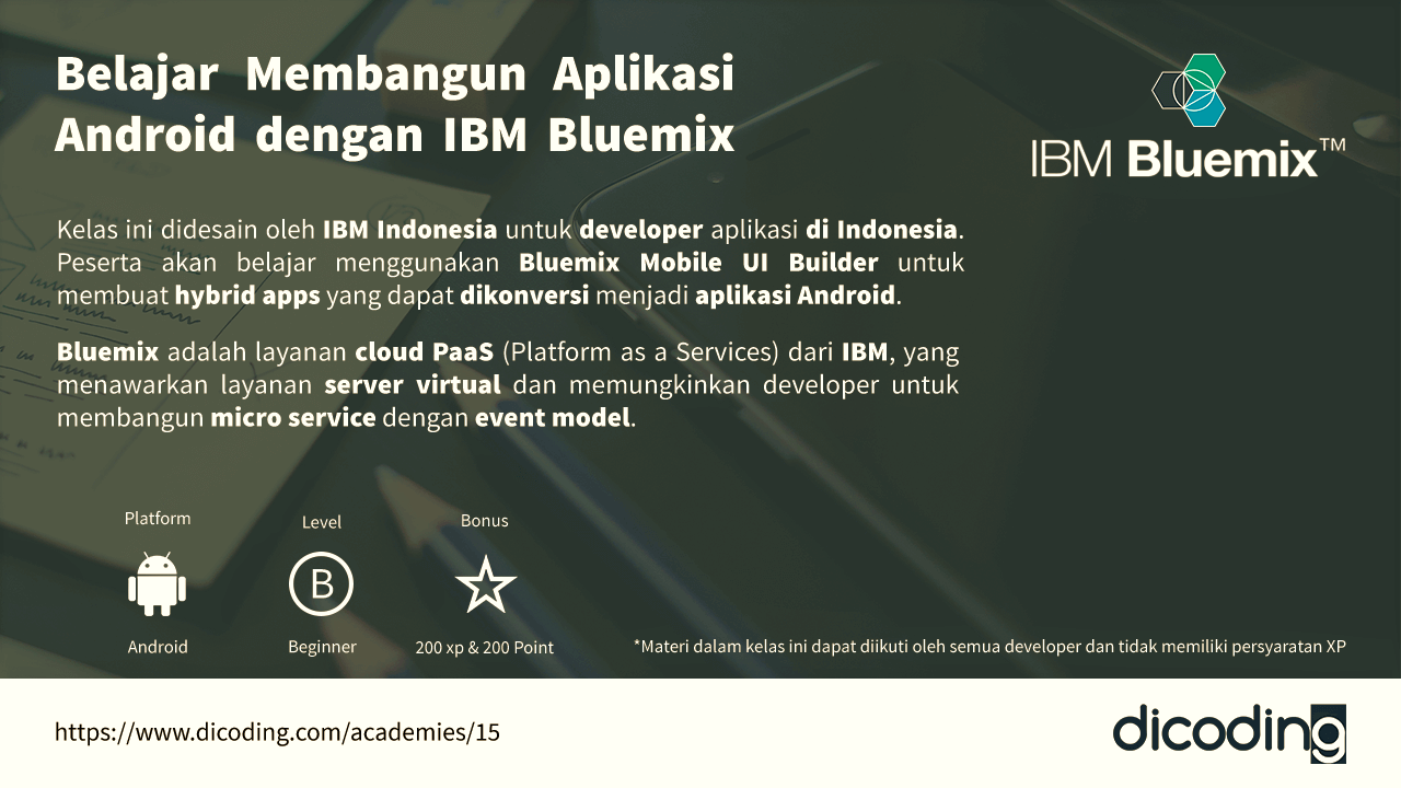 Belajar Membangun Aplikasi Android dengan IBM Bluemix